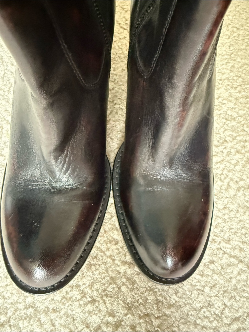 Women's Ann Tuil Leather Boots - Black/Brown